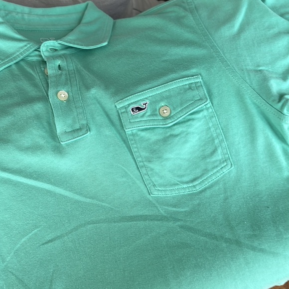 Youth boys Vineyard Vine polo mint green L - Picture 4 of 5